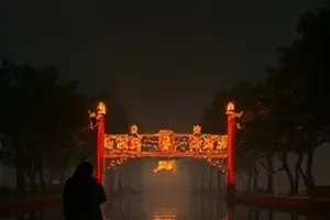 苔痕剧照：墙面砖缝间蔓延的青绿色苔藓微距画面